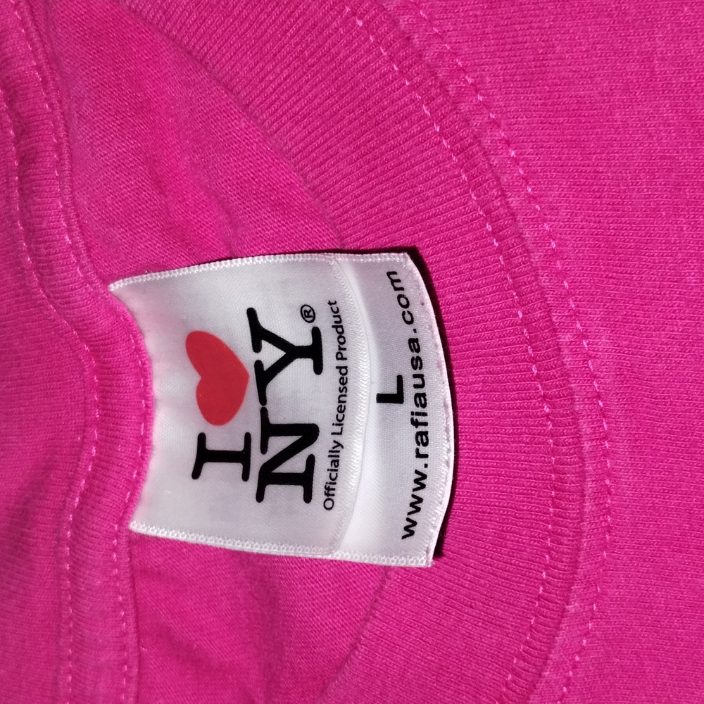 Pink I ❤️ NY tee - Picture 2 of 5